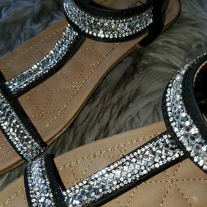Crystal Embellished Sandals